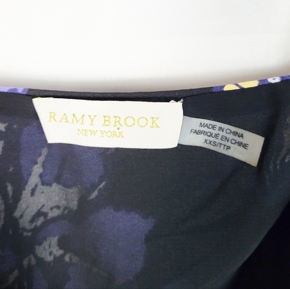 RAMY BROOK floral cold shoulder silk top - Picture 5 of 6